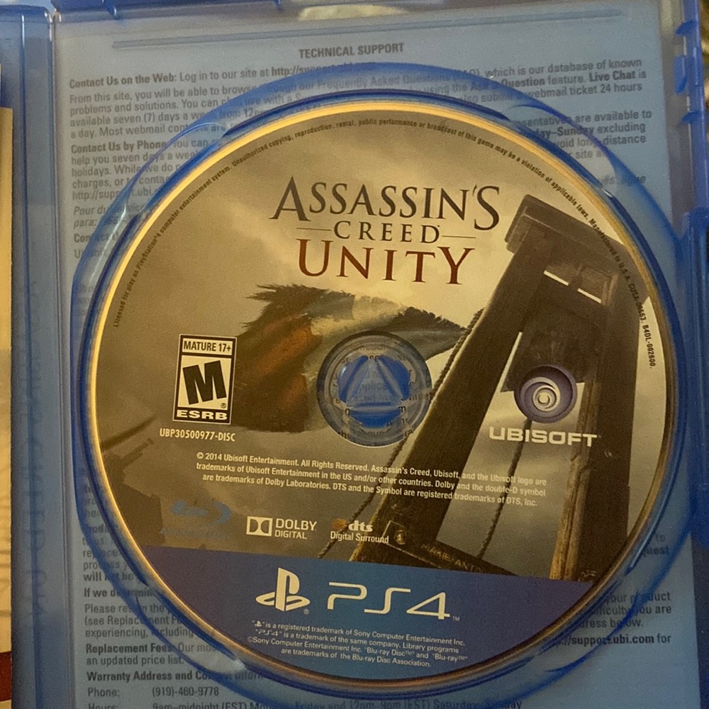 Assassin's Creed Unity Ps4
